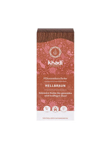 Khadi Biljna boja za kosu Svijetlo rjava - 100g