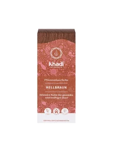 Khadi Biljna boja za kosu Svijetlo rjava - 100g