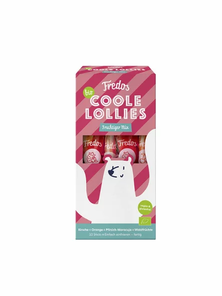 Fredo´s organske lizalice za zamrzavanje u ambalaži od 300ml