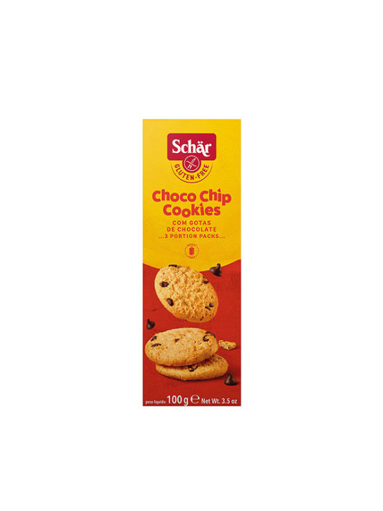 Schar čokoladni keksići Choco Chip Cookies bez glutena u pakiranju od 100g