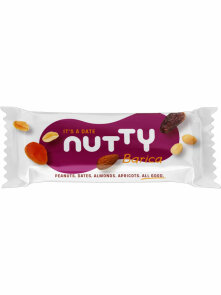Nutty BARica pločica - badem, kikiriki maslac, marelice i datulje u pakiranju od 50g