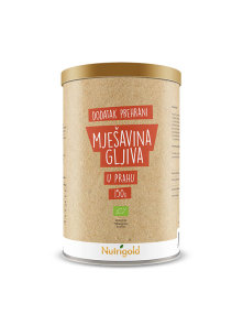 Nutrigold mješavina gljiva u prahu u papirnatoj kutiji od 150g.