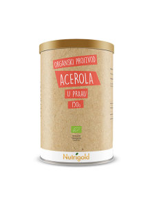 Nutrigold acerola u prahu iz organskog uzgoja dolazi u papirnatoj kutiji od 150g.