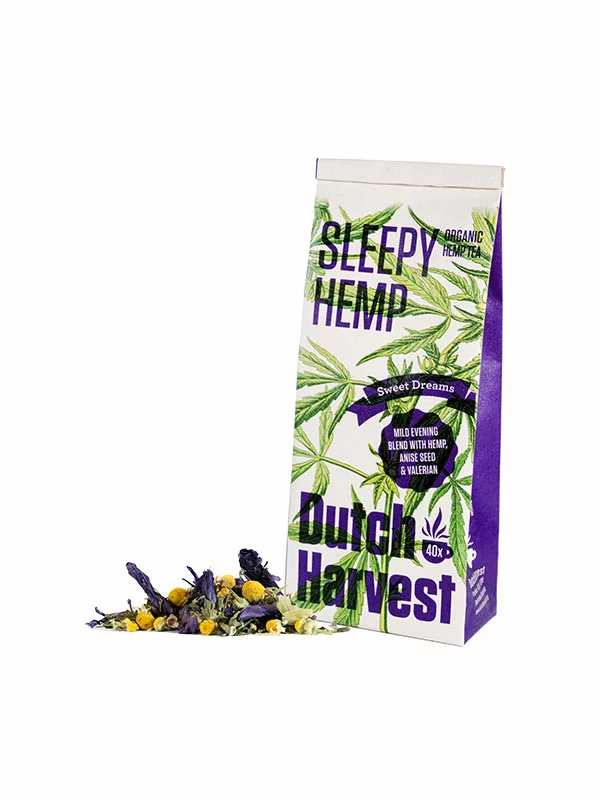 Sleepy Hemp - Čaj od konoplje s Valerijanom Organski 40g Dutch Harvest