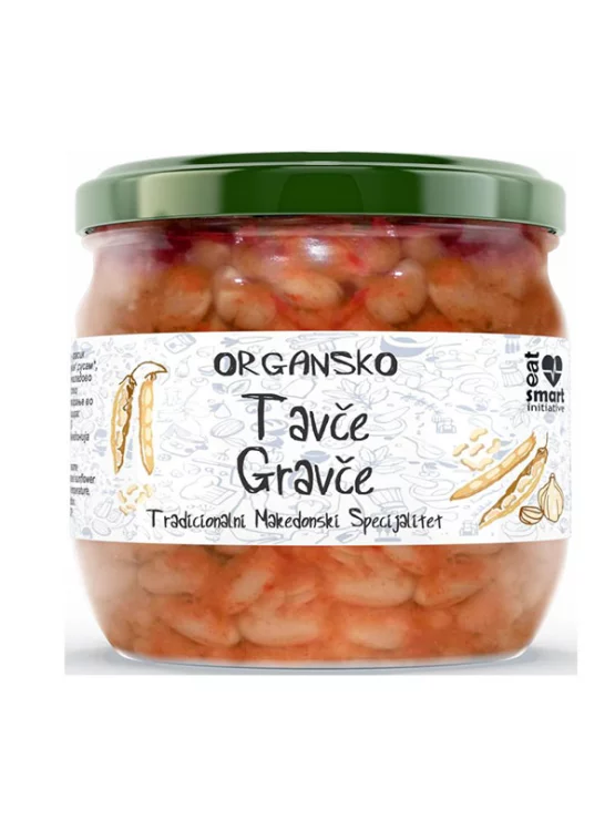 Greenfood organski zapečeni grah Tavče Gravče u staklenoj ambalaži od 350g