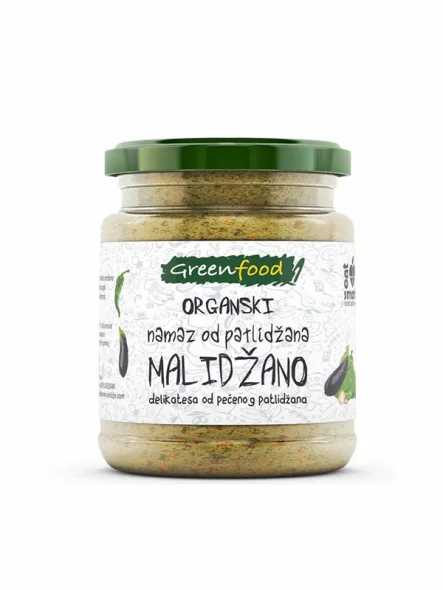 Greenfood organski namaz od patlidžana Malidžano u staklenoj ambalaži od 260g