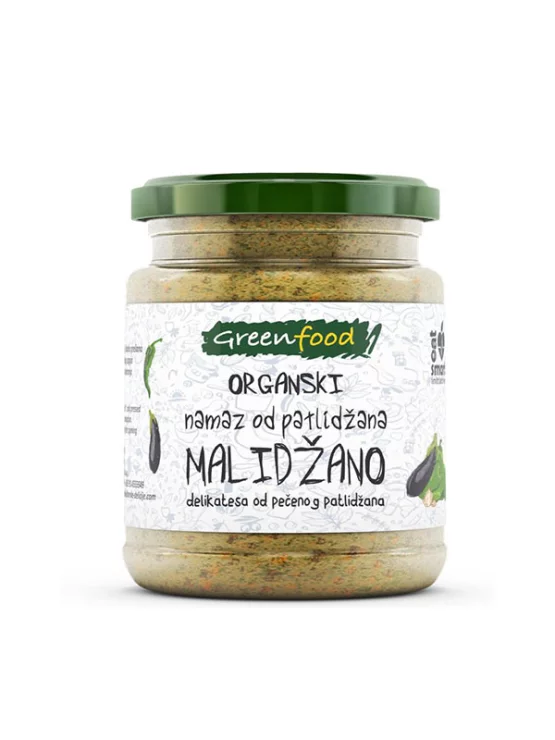 Greenfood organski namaz od patlidžana Malidžano u staklenoj ambalaži od 260g