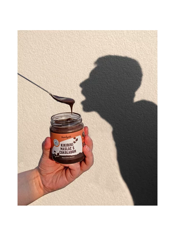 Kikiriki maslac s čokoladom 250g Nutrigold
