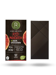 Veganska tamna čokolada s Crvenom mandarinom Bez glutena - Organska 70g Reizl