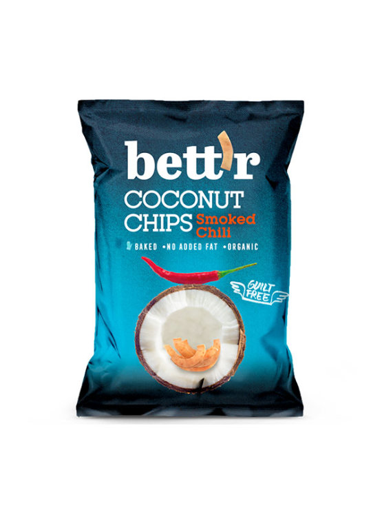 Organski Bett'r čips od kokosa s čilijem u pakiranju od 40g