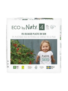 Eco by Naty organske pelene za djecu vel. 4 (7-18kg) u pakiranju od 26 kom