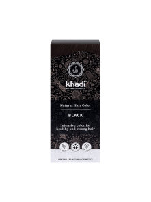 Khadi biljna crna boja za kosu u ambalaži od100g