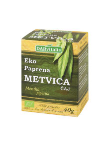 Darvitalis organski čaj od paprene metvice u zelenom pakiranju od 40g