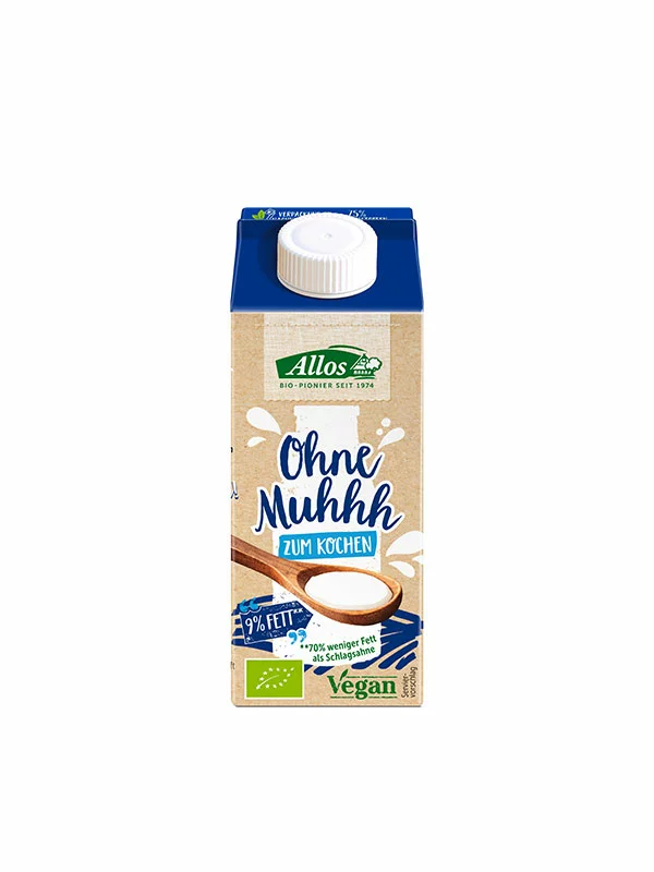 Allos Biljno vrhnje za kuhanje lOrgansko u ambalaži od 200ml.