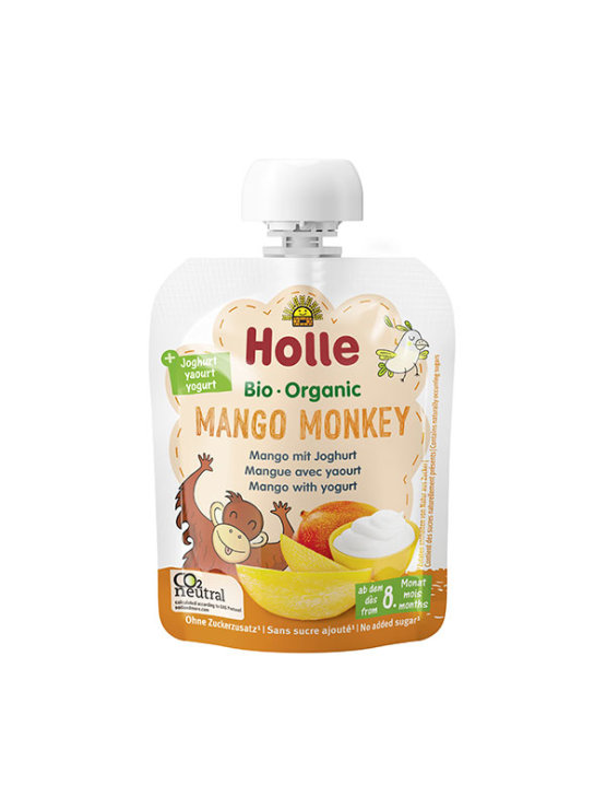Holle Pire s mangom i jogurtom "Mango Monkey"  u pakiranju od 85g.