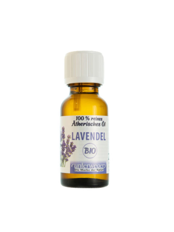 Lavanda Bio Eterično ulje u staklenoj ambalaži od 20ml.