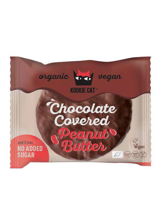 Kookie Cat Keks Čokolada & Kikiriki maslac Bez dodanog šećera  Organski 50g