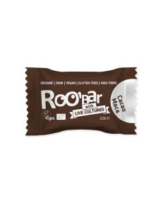 Roobar Energetska kuglica s probiotikom Kakao & Maca - Organska 22g