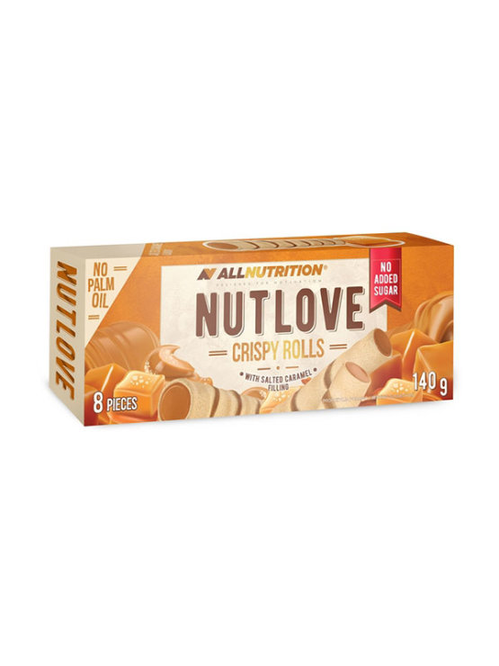 All Nutrition Nutlove Crispy rolls hrskavi štapići sa okusom slane karamele u pakiranju od 140g