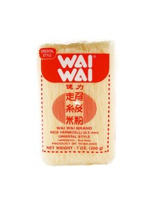 Wai Wai rižini tanki rezanci vermicelli u plastičnoj ambalaži od 200g.