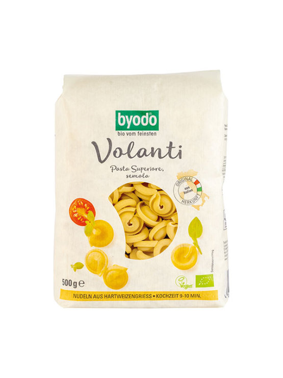 Byodo tjestenina od durum pšenice volanti u ambalaži od 500g.