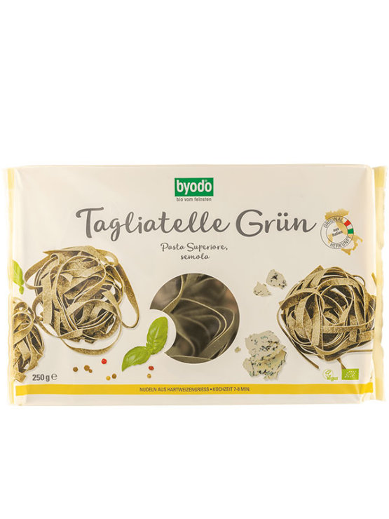 Byodo zelena tjestenina od durum pšenice organske tagliatelle u ambalaži 250g