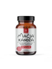 Bioandina mačja kandža u tamnoj ambalaži sadrži 60 kapsula