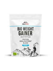 Alpen power organski weight gainer u bijeloj ambalaži 500g