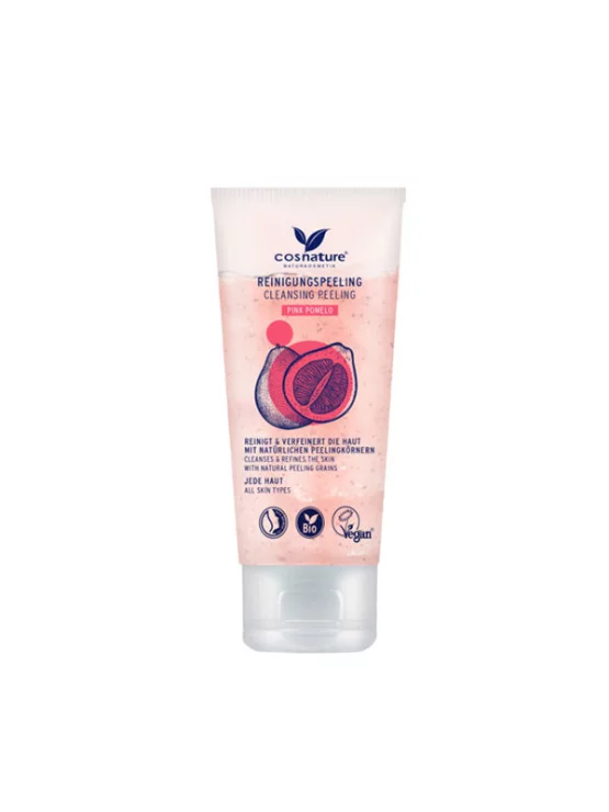 Cosnature piling za čišćenje lica pink pomelo u tubastoj ambalaži od 75ml.