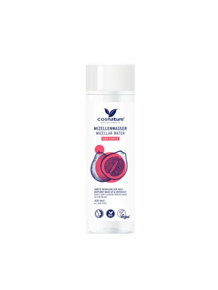 Cosnature micelarna voda za lice pink pomelo u plastičnoj bijeloj ambalaži od 250ml.