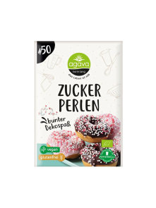Dekorativne šećerne kuglice u boji Bez glutena - Organske 70g Agava Karin Lang