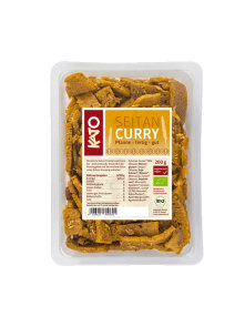 Seitan curry u plastičnom, prozirnom pakiranju od 200g.
