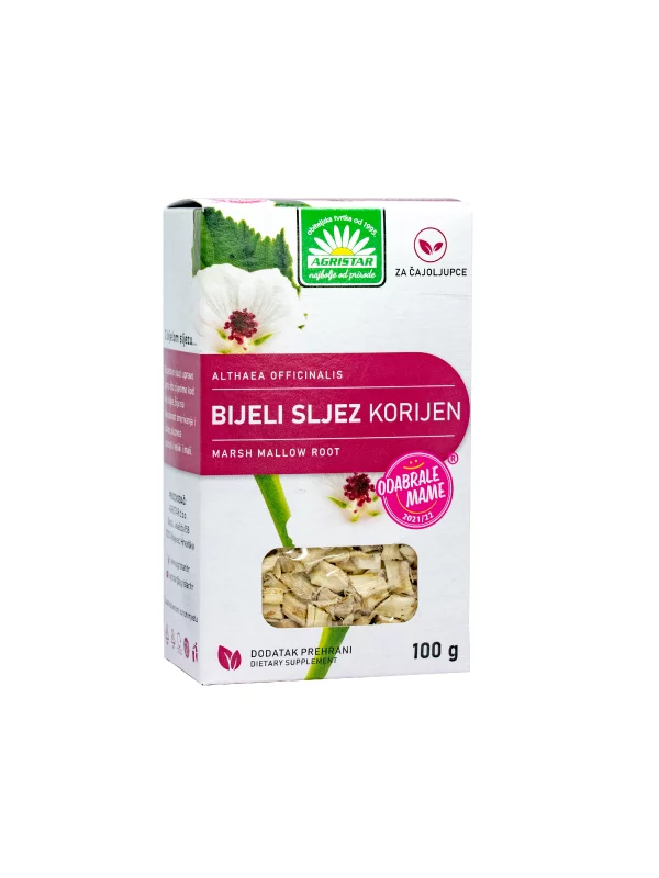 Čaj bijeli sljez korjen u kartonskoj ambalaži od 50g.