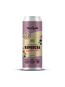 Nutrigold organska kombucha sa šumskim voćem uljubičastoj limenci od 330ml