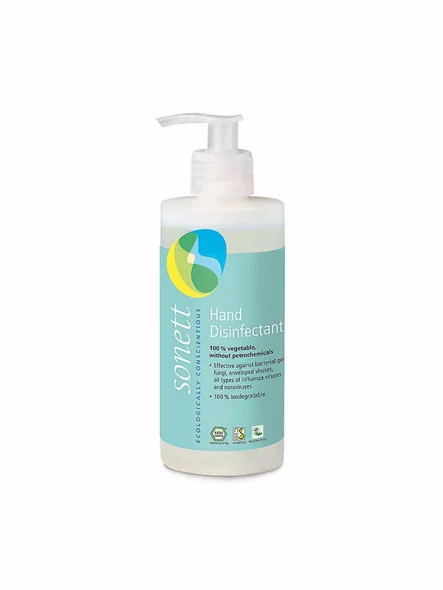 Sredstvo za dezinfekciju ruku u plastičnoj, bijeloj ambalaži od 300ml.