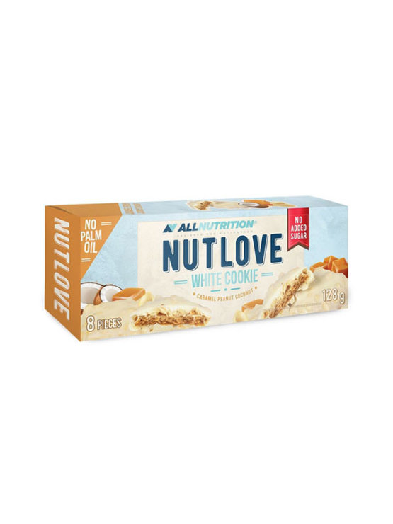 Nutlove Keksi od kokosa, karamele i kikirikija bez dodanog šećera 128g - All Nutrition