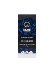 Khadi biljna boja za kosu indigo u pakiranju, 100g praha