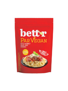 Veganski sir u plastičnoj, tamnoj ambalaži od 150g.