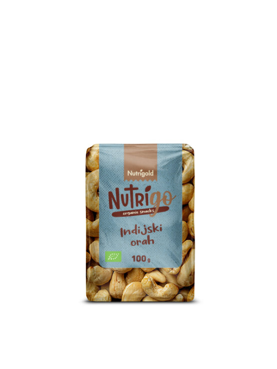 Nutrigold organski NutriGO indijski oraščići u prozirnoj ambalaži od 100g
