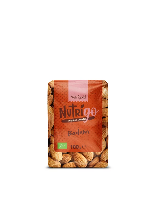 Nutrigold organski badem u NutriGO pakiranju od 100g
