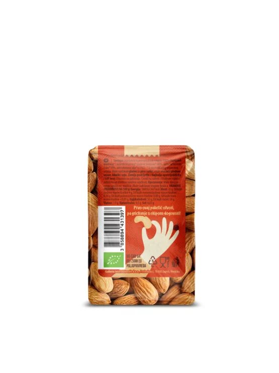 Nutrigold organski badem u NutriGO pakiranju od 100g