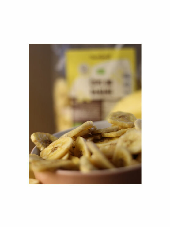 Nutrigold organski čips od banane NUtriGo u prozirnoj ambalaži od 75g