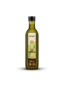 Nutrigold ulje konoplje u tamnoj, staklenoj ambalaži od250ml.