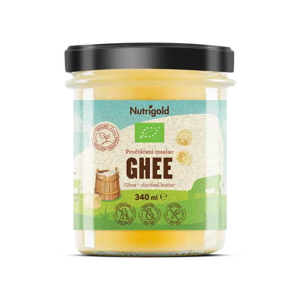 Nutrigold ghee - organski pročišćeni maslac u staklenoj ambalaži od 340g