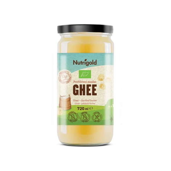 Nutrigold ghee - organski pročišćeni maslac u staklenoj ambalaži od 720ml