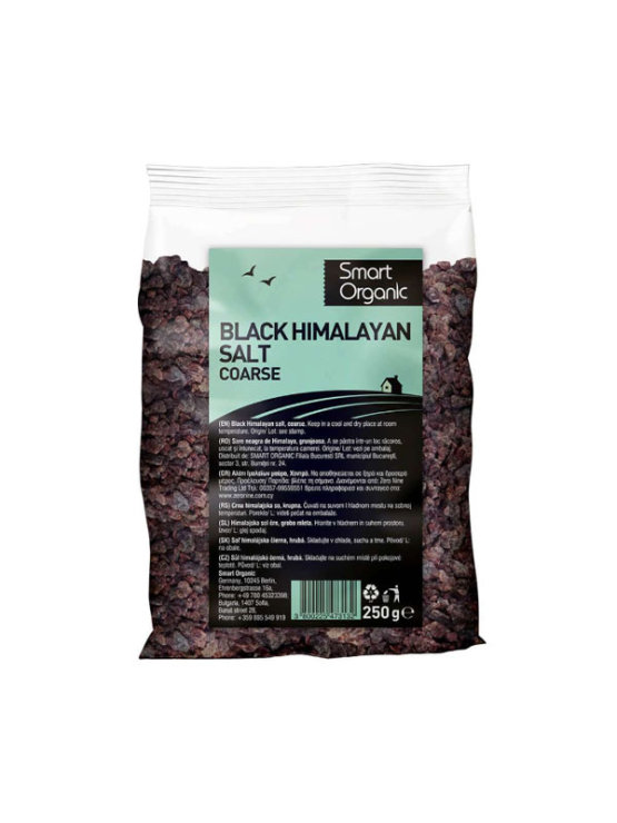 Smart organic krupna crna himalajska sol u pakiranju od 250g.