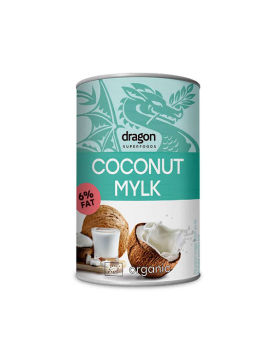 Dragon Superfoods kokosovo mlijeko sa 6% masti u konzervi od 400ml.
