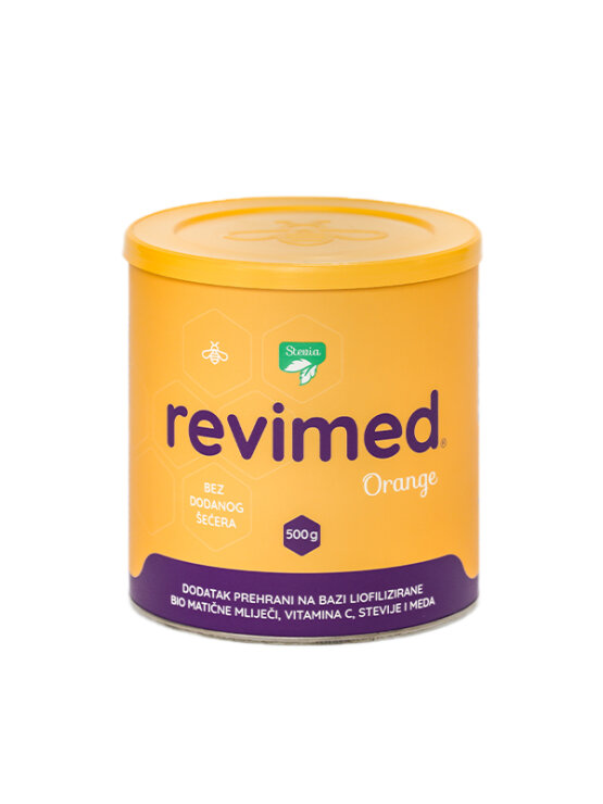 Revimed liofilizirana Bio matična mliječ sa steviom u pakiranju od 500g