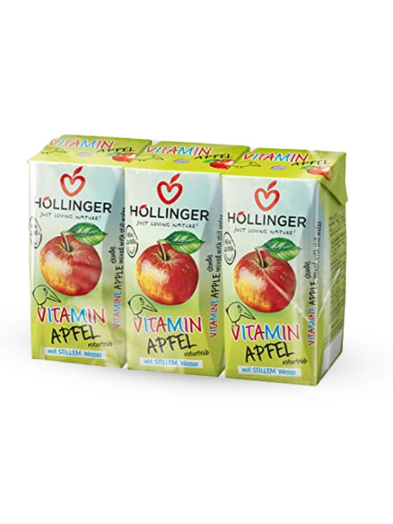 Hollinger organski sok od jabuke u tetrapak ambalaži 3x200ml