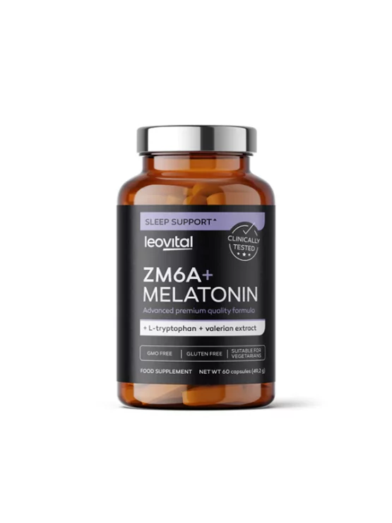 Leovital ZM6A+melatonin 60 kapsula u tamnoj staklenoj ambalaži